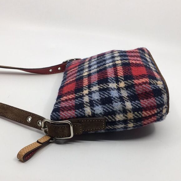 Vintage Y2K Coach Holiday Plaid Wool Mini Bag - Picture 4 of 17